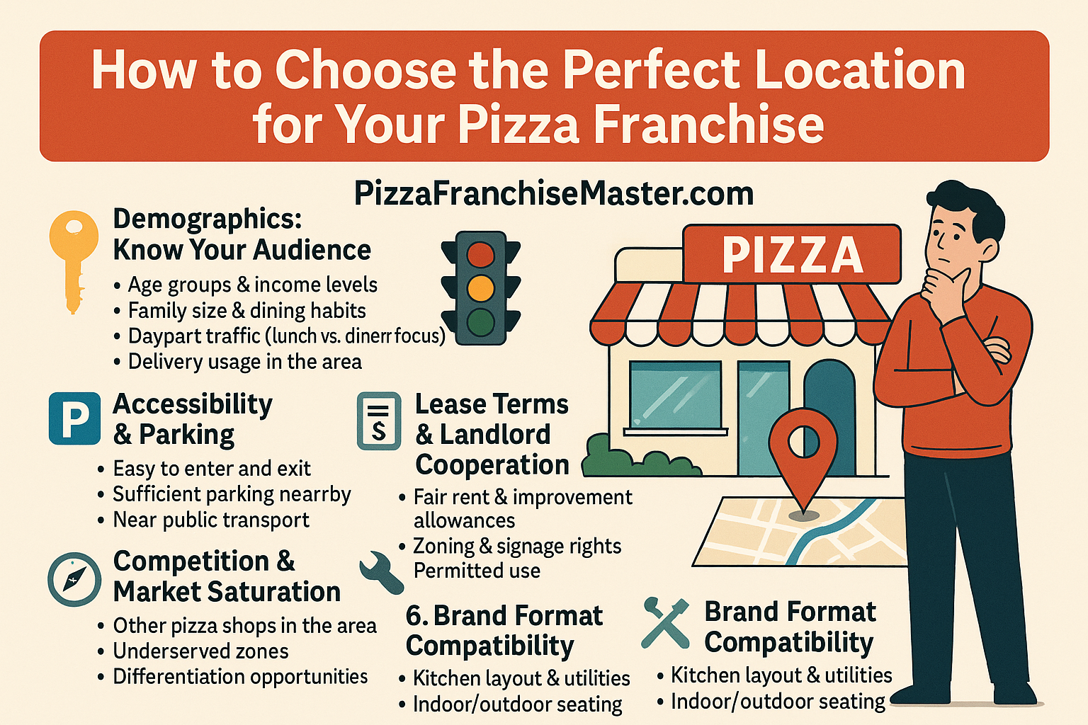 📍 How to Choose the Perfect Location for Your Pizza Franchise